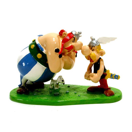 Figurine métal Astérix - Astérix & Obélix fâchés (Pixi)