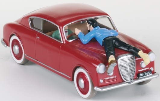 Voiture Tintin 1/43è #026 - La Lancia Aurelia de l'Italien "L'affaire Tournesol" (1956)