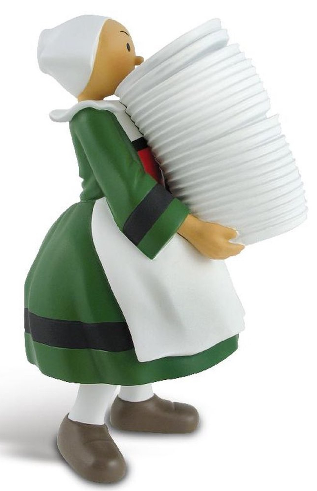 Figurine résine Bécassine - Pile d'assiette