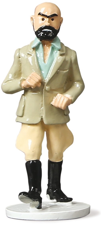 Figurine métal Tintin - Carte de voeux 1972 - Docteur J.W. Müller