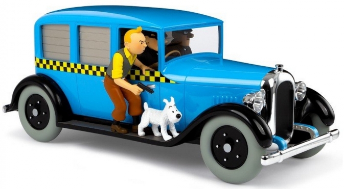 Voiture Tintin 1/12è #03 - Taxi bleu - Tintin en Amérique
