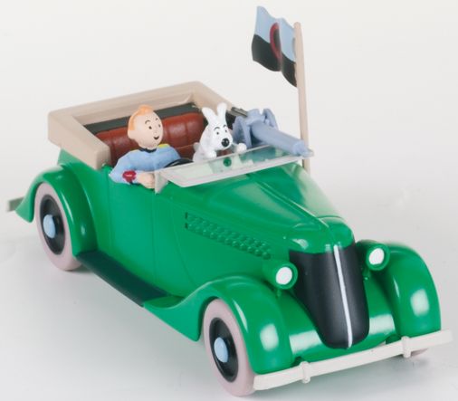 Voiture Tintin 1/43è #008 - L'auto mitrailleuse "L'oreille cassée" (1945)