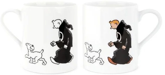 Mug Tintin - N/B Colorisé T04 - Les cigares du Pharaon