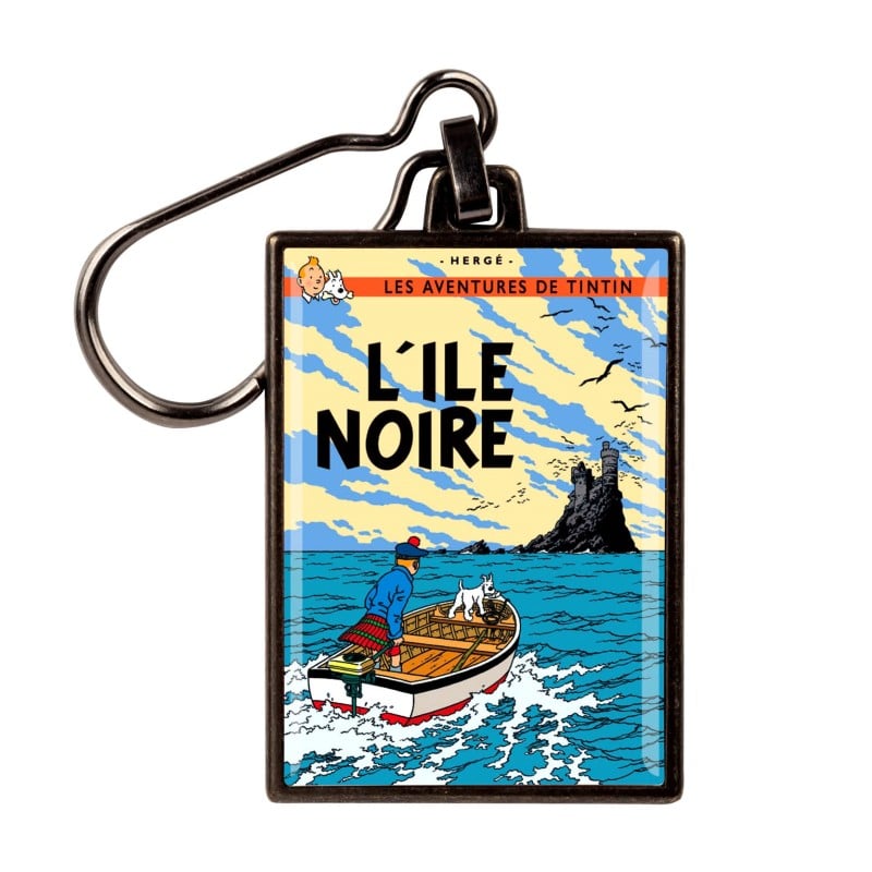 Tintin Porte-clé métal - Couverture T07 L'île noire couleurs