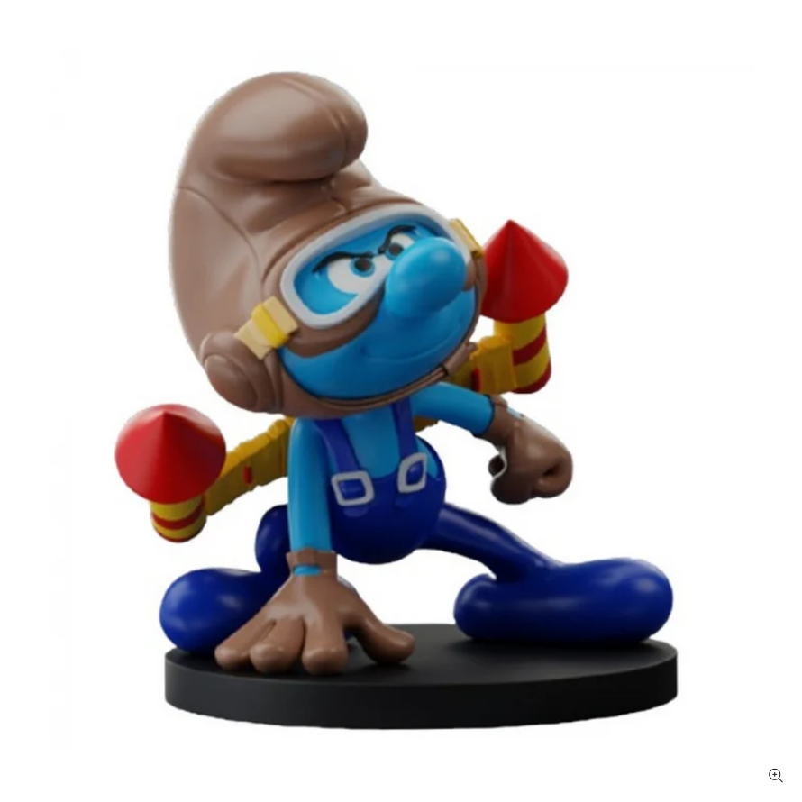 Figurine résine Les Schtroumpfs - Blue Resin - Le Schtroumpf en Jetpack