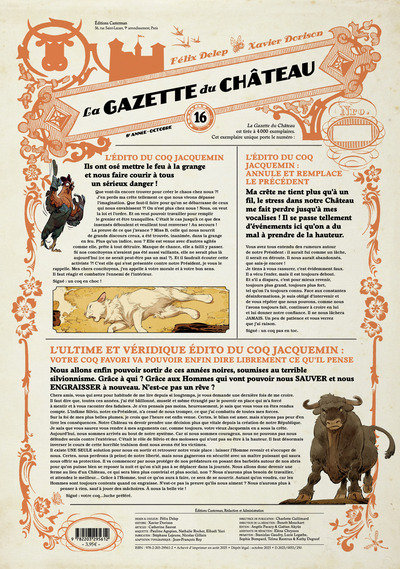 Le Château des animaux - La Gazette du chateau - T16