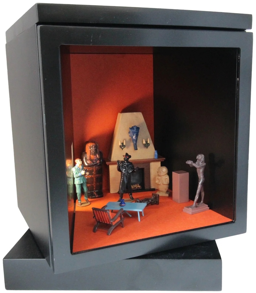 Figurine résine + métal Blake & Mortimer - Pixirama Mortimer démasquant Guinea Pig (Pixi)