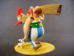 Figurine métal Astérix - Obélix proue bateau (Pixi)