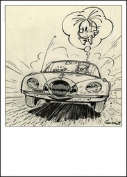 Sérigraphie Franquin Spirou & Fantasio - Spirou et la Tubotraction (50x70) (Bruno Graff)