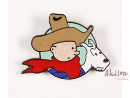 Tintin et Milou cow boy