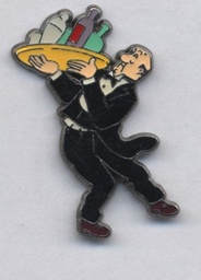 Pin’s Tintin - Nestor (bouteilles couleurs)