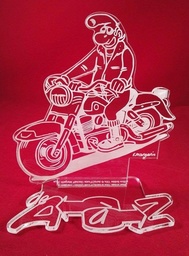 Plaque plexi - Lucien en Harley