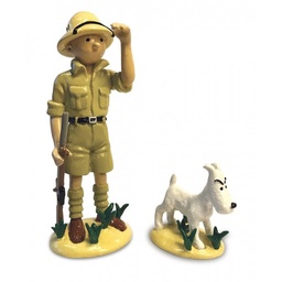 Figurine métal Tintin - V.O. Tintin au Congo