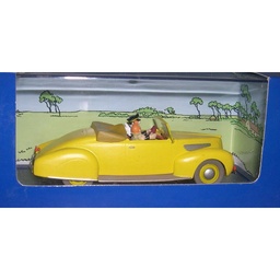 Voiture Tintin 1/43è #012 – Le cabriolet Lincoln Zéphyr du capitaine Haddock "Les 7 boules de cristal" (1948) (bte bordeaux)
