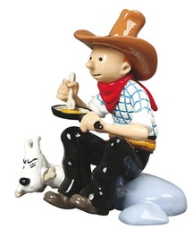 Figurine métal Tintin - V.O. Tintin en Amérique