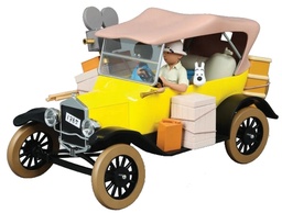 Voiture Tintin 1/12è #02 - Ford T jaune - Tintin au Congo