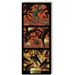 Tableau en bois Blake & Mortimer - T07 L'énigme de l'Atlantide - Les ptérodactyles