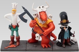 Figurine résine Donjon - Coffret 3 personnages : Marvin, Herbert & le gardien (Attakus)