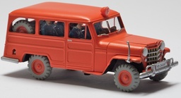Voiture Tintin 1/43è #057 – Jeep Willys-Overland Station wagon des pompiers "L'affaire Tournesol" (1956)