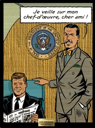 Tableau en bois Blake & Mortimer - T29 Huit heures à Berlin - Le Président