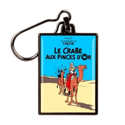Figurine porte-clé métal Tintin - Couverture T09 Le crabe aux pinces d'or couleurs