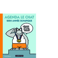 Le Chat Agenda de bureau 2024 - Année olympique