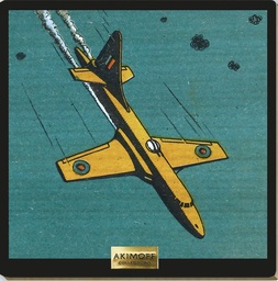 Tableau en bois Blake & Mortimer - T01 Le secret de l'Espadon - Le Golden Rocket