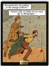 Tableau en bois Blake & Mortimer - T30 Signé Olrik - A la poursuite d'Olrik