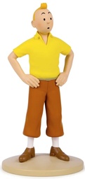Figurine résine Tintin - #119 - Tintin en polo jaune, mains sur les hanches