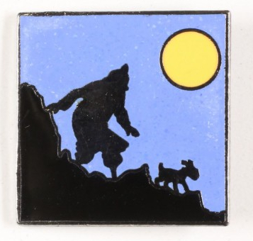 Tintin et Milou sous la lune