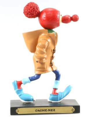 Figurine résine Gaston - Les inventions #06 - Le cache nez