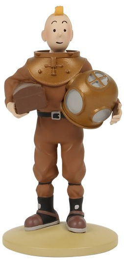 Figurine résine Tintin - #065 - Tintin en scaphandre marin
