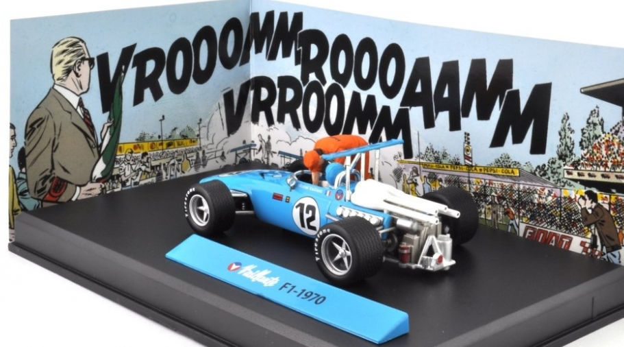 Voiture 1/43è Michel Vaillant Vaillante FI-1970 + Diorama
