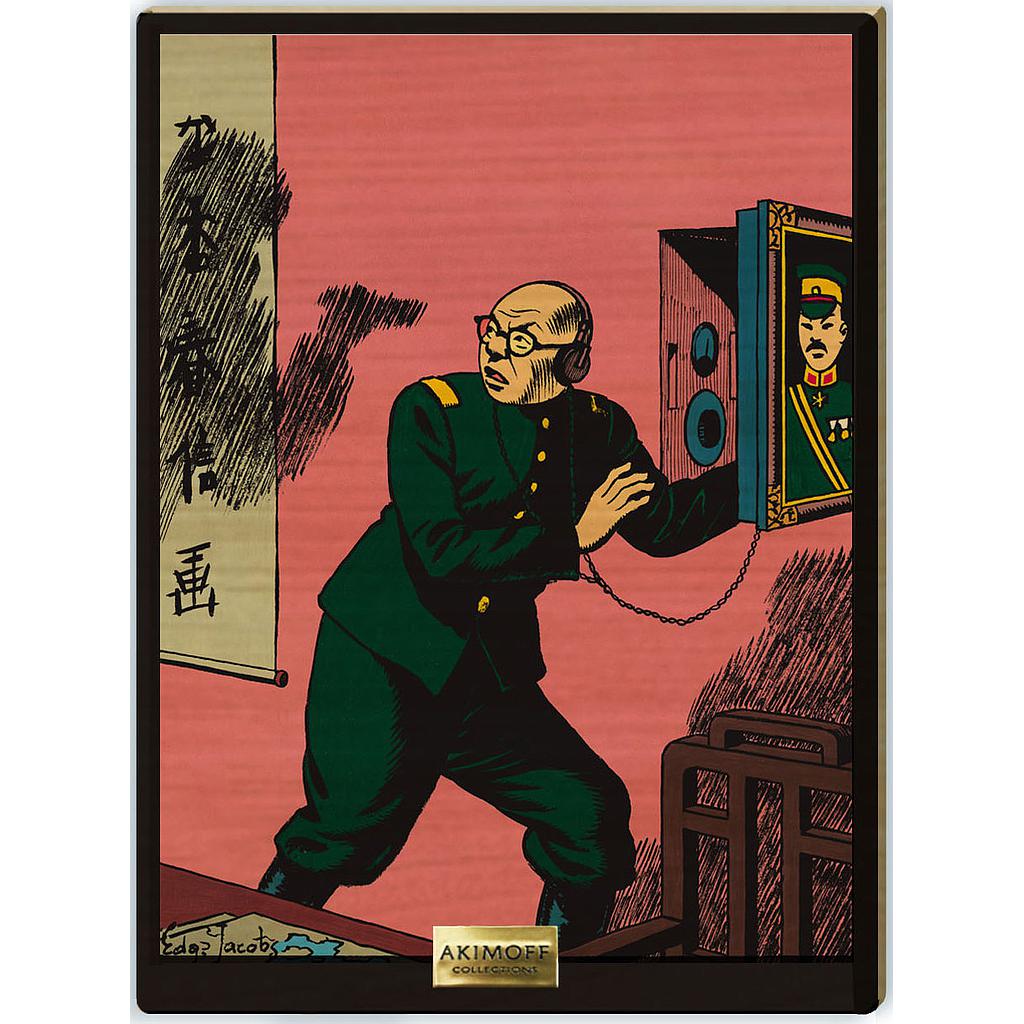 Tableau en bois Blake & Mortimer - T01 Le secret de l'espadon - Le capitaine Hassos alias ZH22