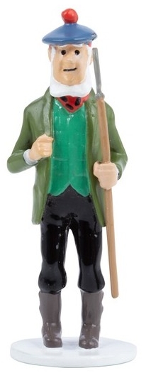 Figurine métal Tintin - Carte de voeux 1972 - Ecossais hospitalier