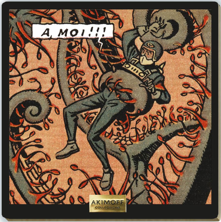 Tableau en bois Blake & Mortimer - T07 L'énigme de l'Atlantide - A moi !!!