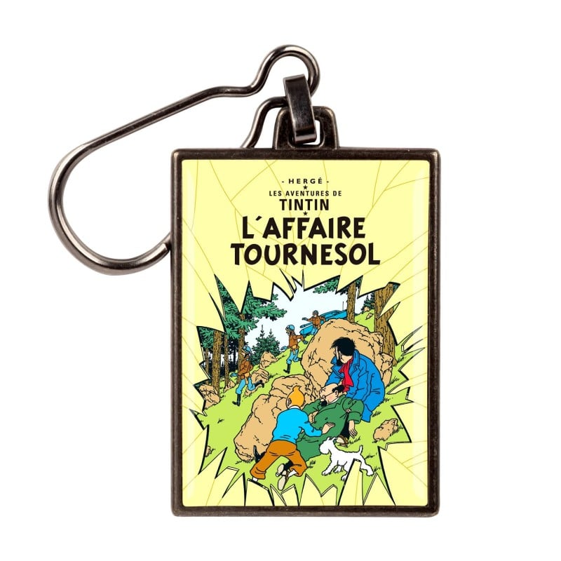 Tintin Porte-clé métal - Couverture T18 L'affaire Tournesol