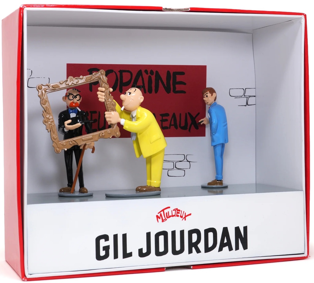 Figurine métal Gil Jourdan - Popaïne et vieux tableaux (Pixi)