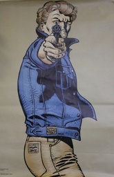 Poster - Cible PJ Liège - Malik : Homme au blouson bleu 2