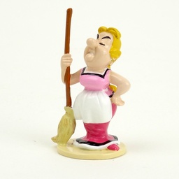 Figurine métal Astérix - Bonnemine et son balai (Pixi)