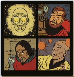 Tableau en bois Blake & Mortimer - T09 Le piège diabolique - Portraits